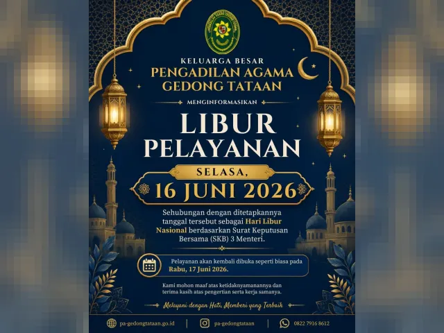 Kartu ucapan Pengadilan Agama Gedong Tataan (foto 9 dari 78)