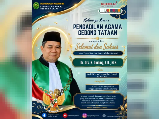Kartu ucapan Pengadilan Agama Gedong Tataan (foto 6 dari 73)