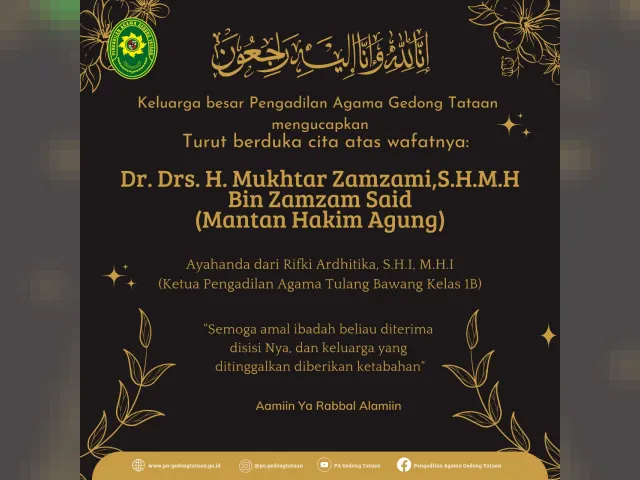 Kartu ucapan Pengadilan Agama Gedong Tataan (foto 21 dari 78)