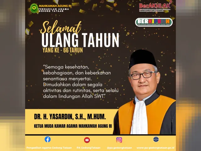 Kartu ucapan Pengadilan Agama Gedong Tataan (foto 25 dari 78)