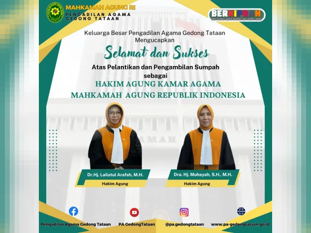 Kartu ucapan Pengadilan Agama Gedong Tataan (foto 28 dari 78)