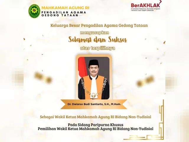 Kartu ucapan Pengadilan Agama Gedong Tataan (foto 33 dari 78)