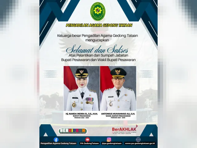 Kartu ucapan Pengadilan Agama Gedong Tataan (foto 38 dari 78)