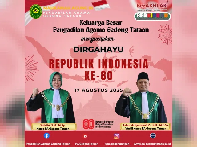 Kartu ucapan Pengadilan Agama Gedong Tataan (foto 41 dari 78)