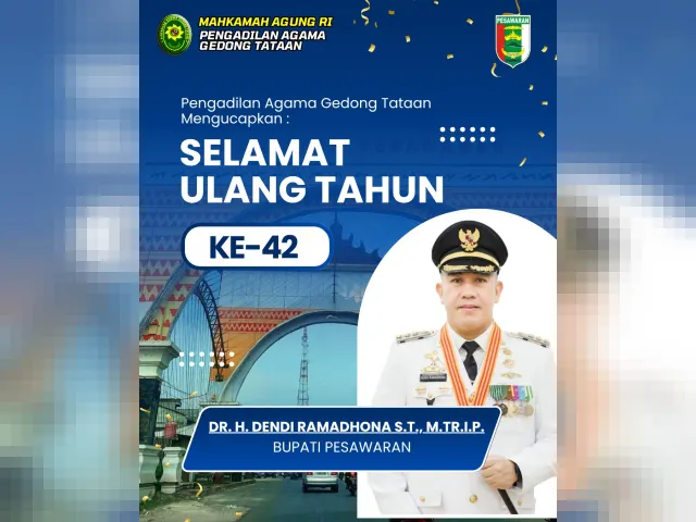 Kartu ucapan Pengadilan Agama Gedong Tataan (foto 42 dari 78)