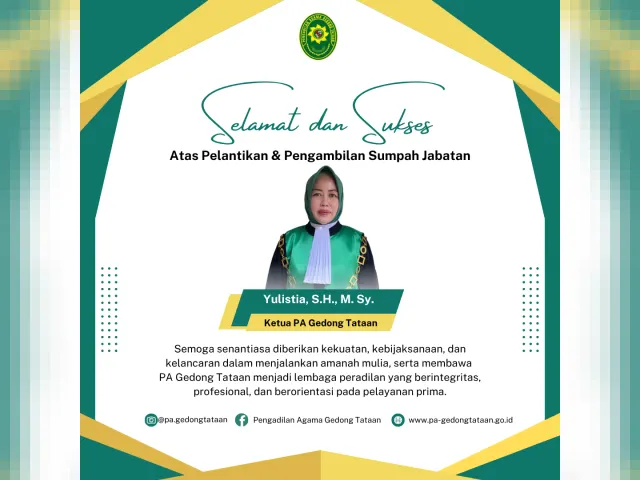 Kartu ucapan Pengadilan Agama Gedong Tataan (foto 43 dari 73)