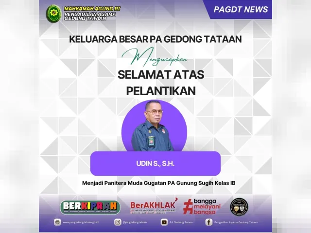 Kartu ucapan Pengadilan Agama Gedong Tataan (foto 49 dari 73)