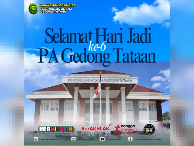 Kartu ucapan Pengadilan Agama Gedong Tataan (foto 53 dari 73)