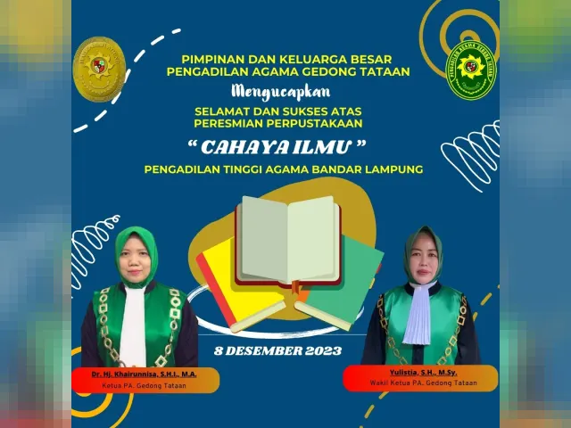 Kartu ucapan Pengadilan Agama Gedong Tataan (foto 77 dari 78)